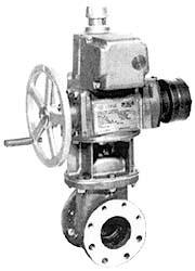 Multi-turn MIL-P-18111P Valve Actuator mounted on 3 inch 1189 gate valve